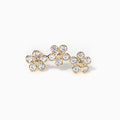 10k Solid Gold Bouquet Ball Back Crawler Stud