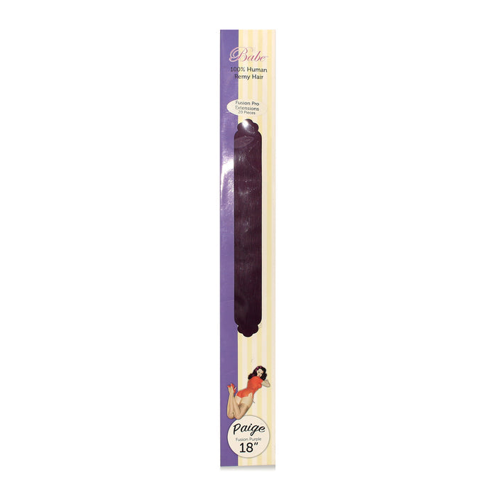 Babe 100% Human Remy Hair Fusion Pro Extensions Fusion Purple Paige 18" - Overstock Beauty Supply