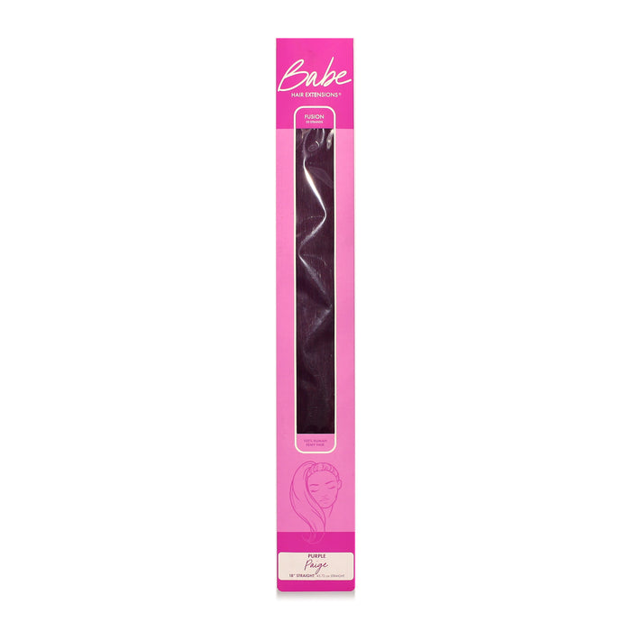 Babe 100% Human Remy Hair Fusion Pro Extensions Fusion Purple Paige 18" - Overstock Beauty Supply
