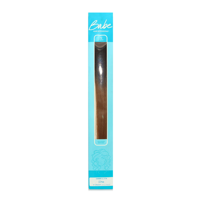 Babe 100% Human Remy Hair I-Tip Pro Extensions 20 Pieces Nina I-Tip Ombre 2/27A 18" - Overstock Beauty Supply