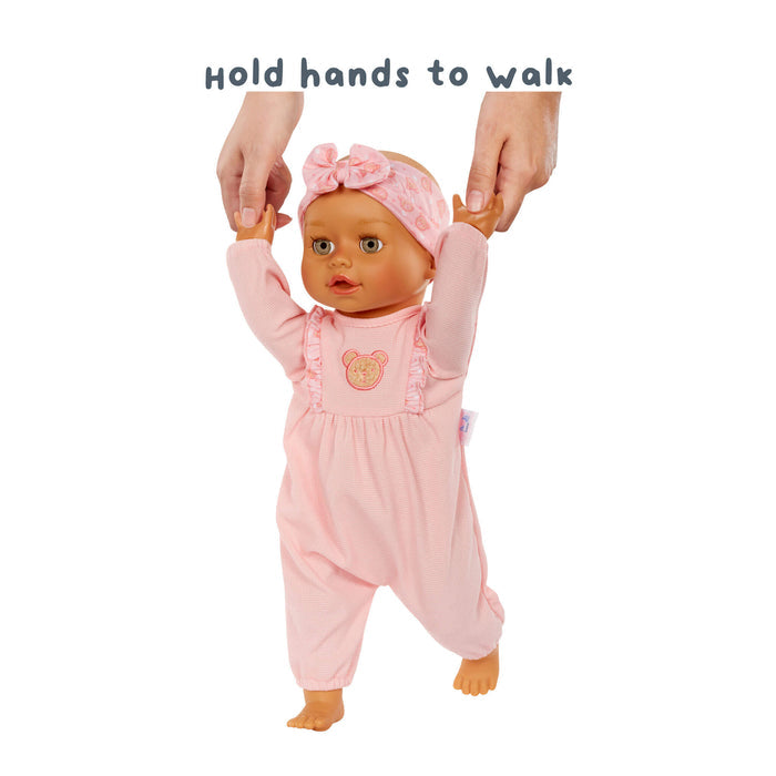 Olivia walking on her own
