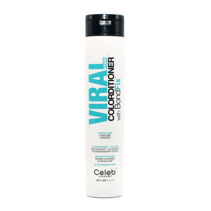 CELEB LUXURY Viral Hybrid Colorditioner Bond Fix Turquoise Conditioner 8.25 oz - Overstock Beauty Supply