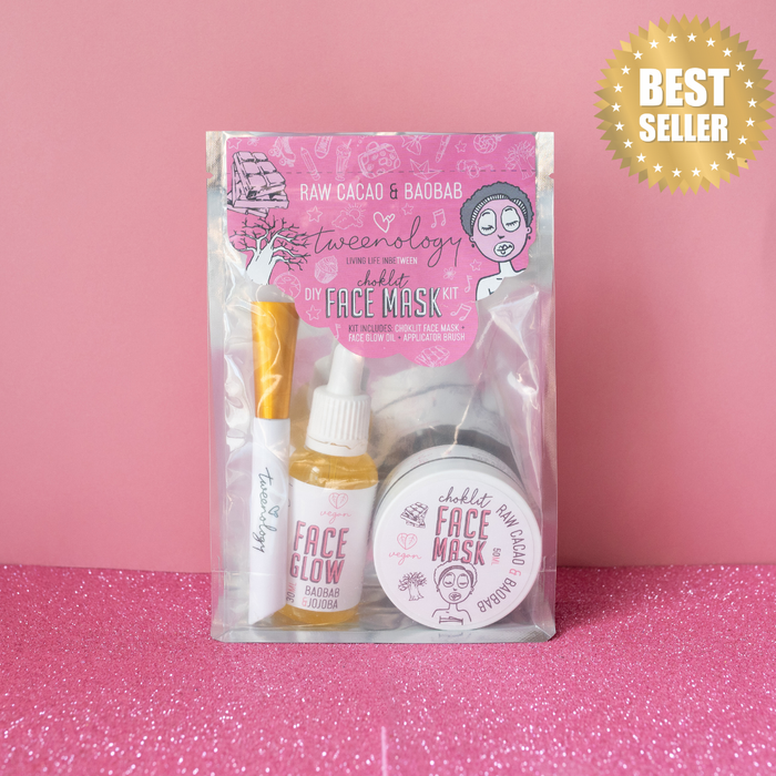 Tweenology DIY Face Mask Kit for tweens — fun natural plant-based skincare activity, no nasties, made in South Africa