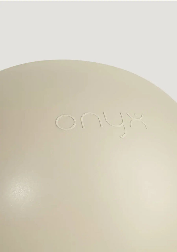 Beige close up exercise ball
