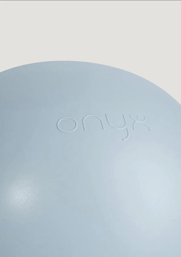 Blue pilates ball