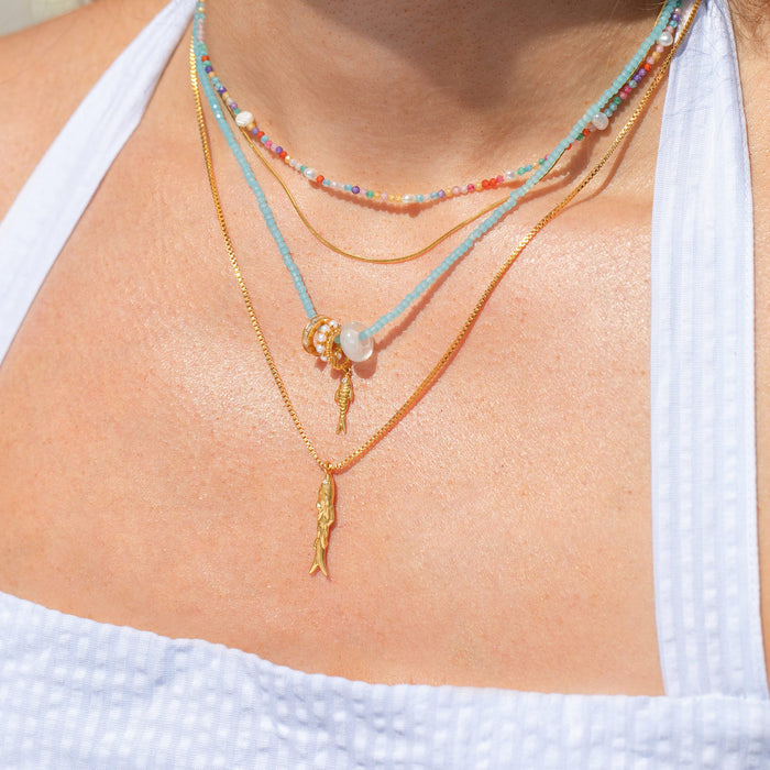 Fish Out of Water Beaded Necklace