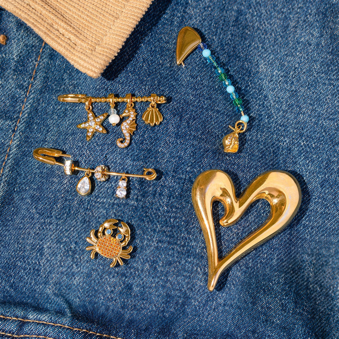 Gem Drop Brooch Pin