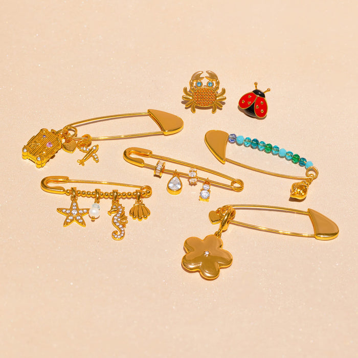 Gem Drop Brooch Pin