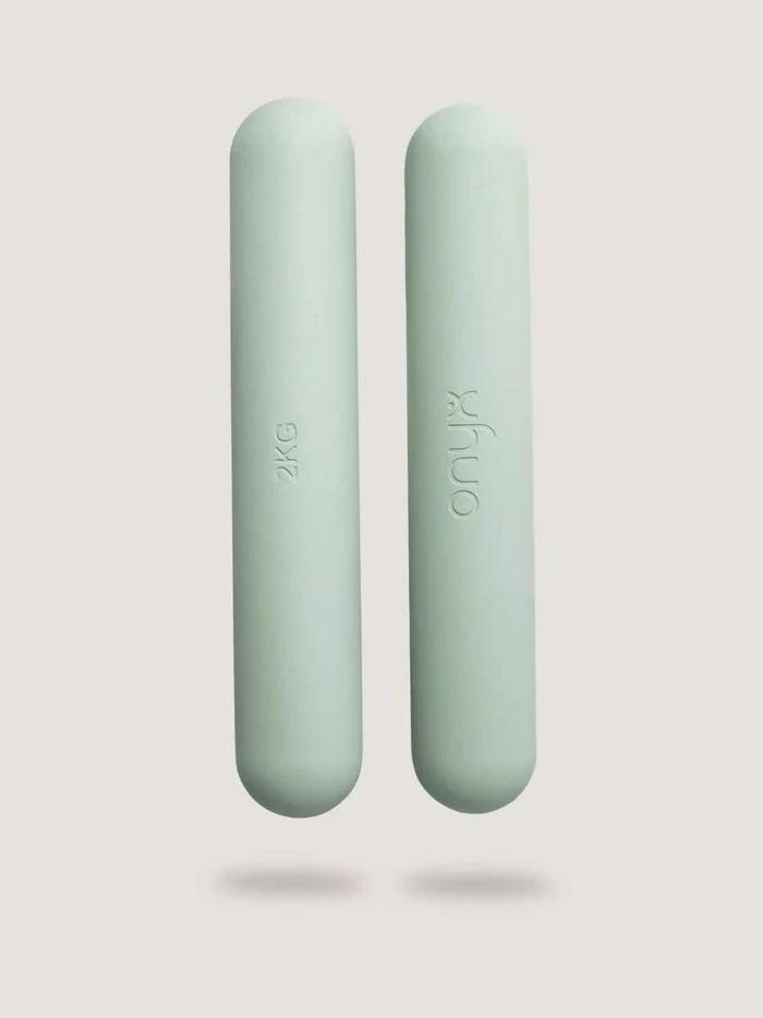 Green 2KG hand weight Onyx branding