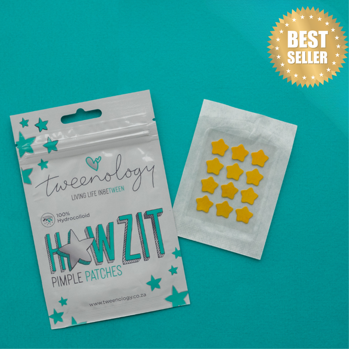 Tweenology pimple patches for tweens —100% hydrocolloid blemish patches for sensitive tween skin, no nasties, made in South Africa