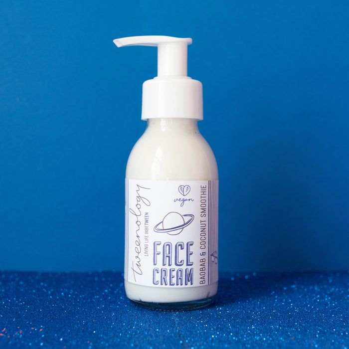 Tweenology natural moisturiser for tween boys — lightweight plant-based lotion for sensitive skin, no nasties, made in South Africa