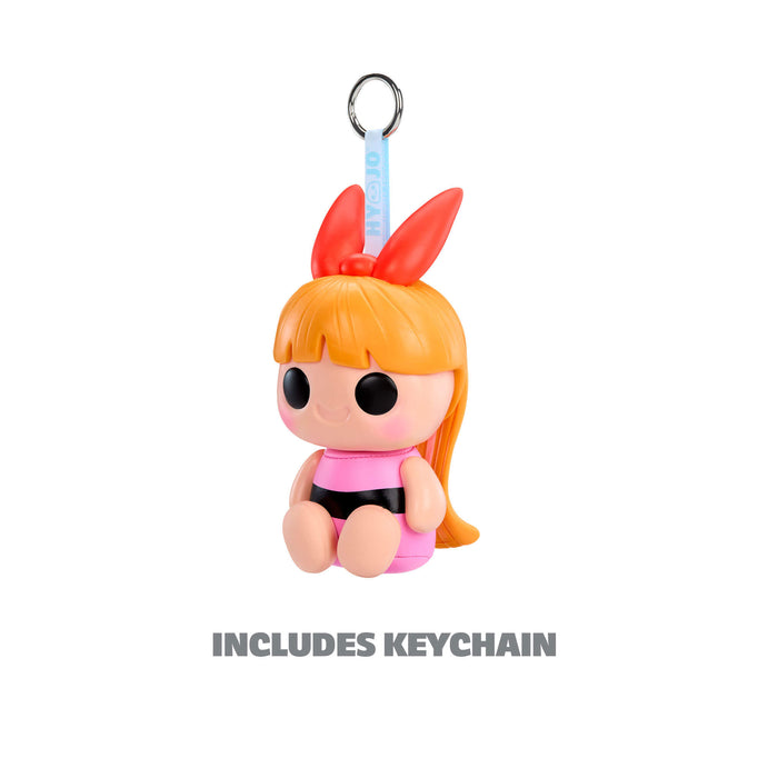 Keychain with cartoon character design on a white background