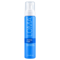 A blue pump bottle of LOMA Volumizing Foam with a clear cap, shown on a plain white background.