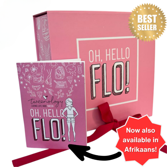 Tweenology Oh Hello Flo period kit for tweens — South Africa's first tween period box, natural plant-based period care, made in South Africa