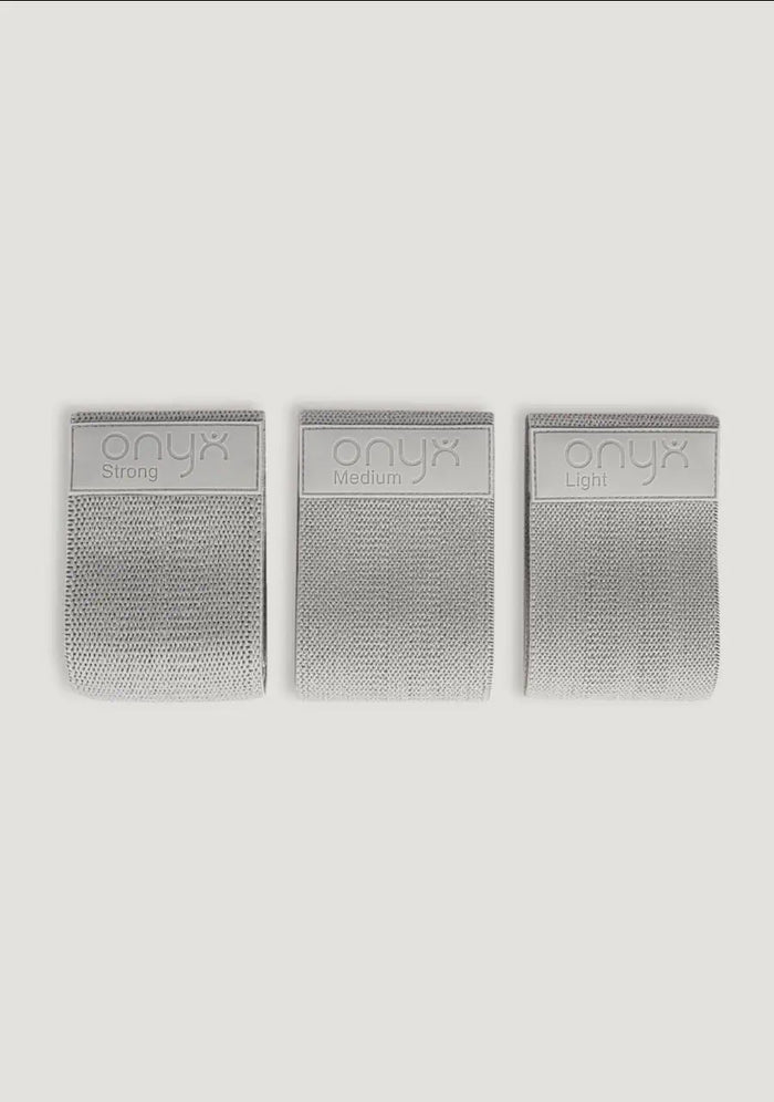 Light Medium Strong Onyx Resistance Bands Grey