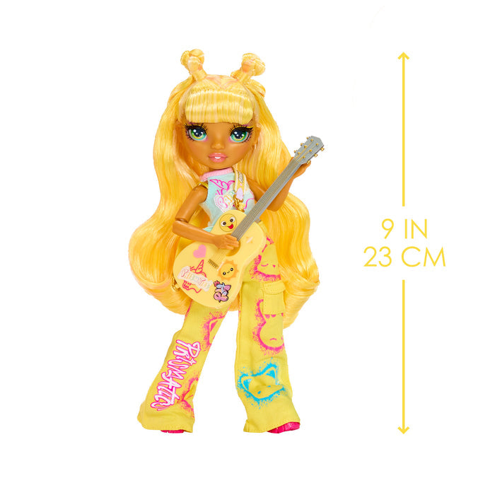 Doll is nine inches tall