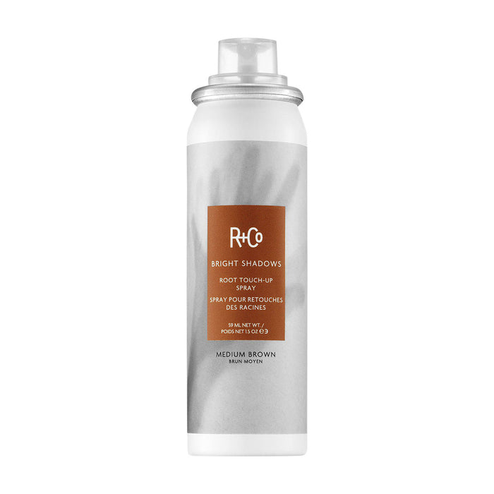 R+Co Bright Shadows Root Touch Up Spray Medium Brown 1.5 oz