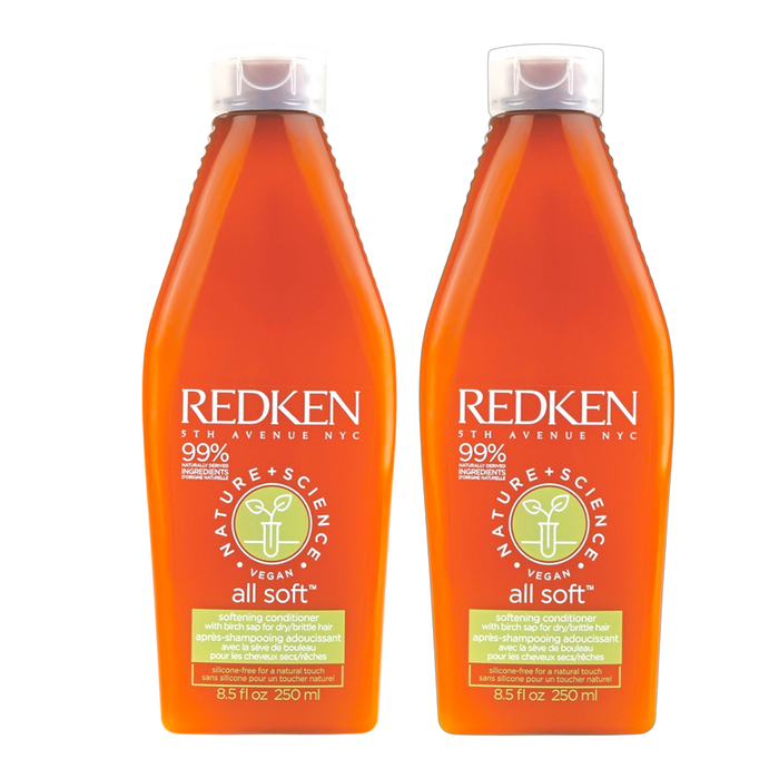 REDKEN Nature Science All Soft Softening Conditioner 8.5 oz (Pack of 2)