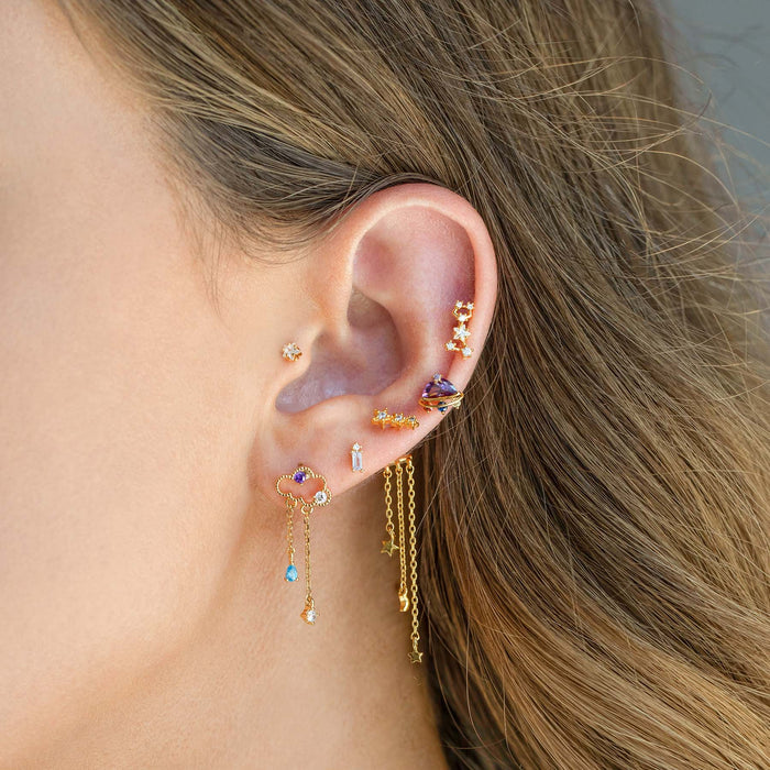 Reigning Clouds Dangle Earrings