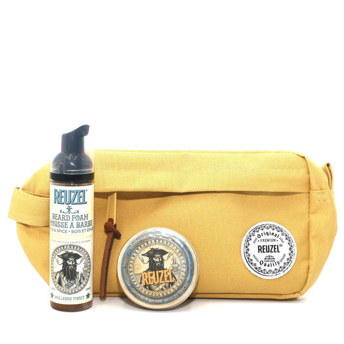 Reuzel Groom & Grow Wood & Spice Beard Travel Kit - Overstock Beauty Supply