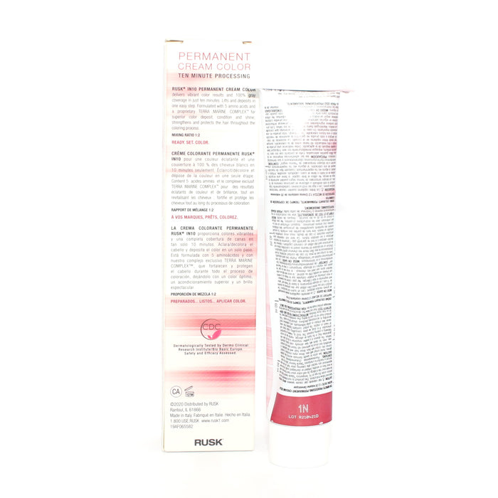 Rusk 10 In 1 Permanent Cream Color Ten Minute Processing 3.4 oz - Overstock Beauty Supply