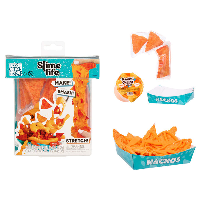 Slime Life Nachos DIY Slime Kit in and out of packaging
