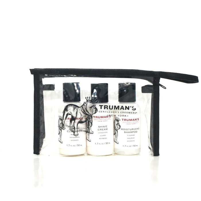 TRUMAN'S Moisturizing Shampoo Shave Cream Facial Cleanser Travel Set 1.7 oz - Overstock Beauty Supply