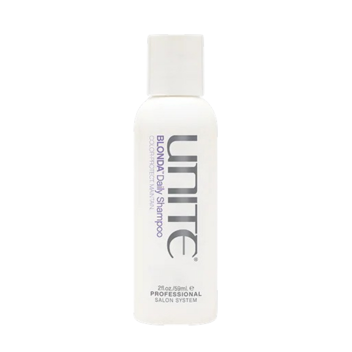 Unite shampoo bottle on a white background