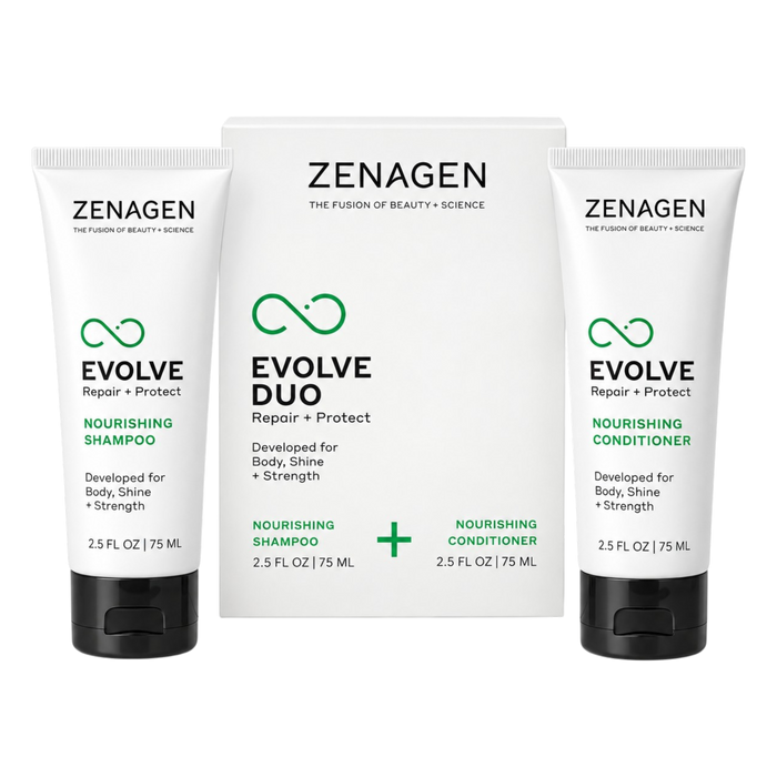 Zenagen Evolve Duo Repair + Product Nourishing Shampoo & Conditioner 2.5 oz